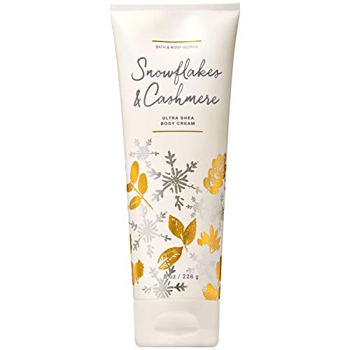 Bath and Body Works SNOWFLAKES  and  CASHMERE Ultra Shea Body Cream 8 Ounce  2019 Edition