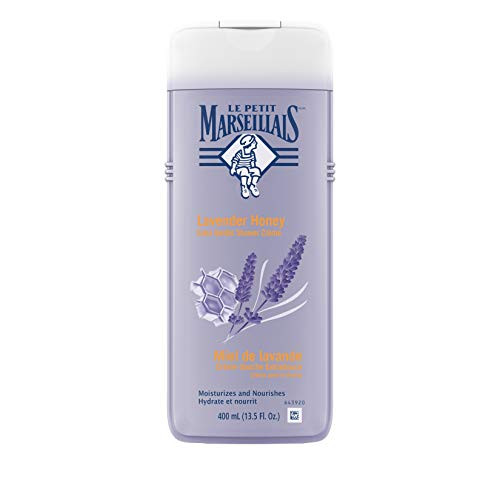 Le Petit Marseillais Extra Gentle Shower Crème with Lavender Honey Moisturizing  and  Nourishing French Body Wash pH Neutral for Skin 13.5 fl. oz