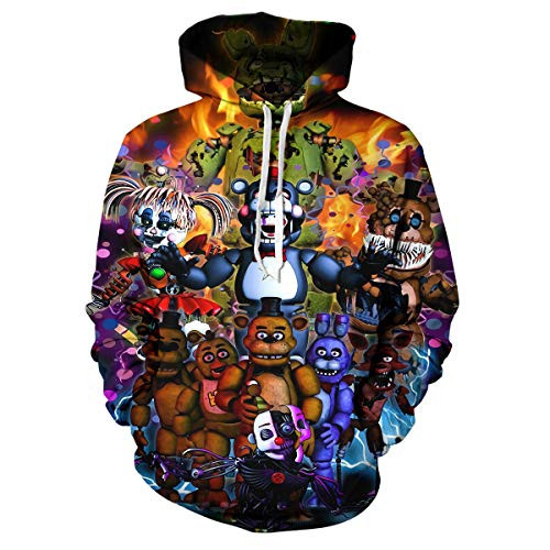 Five Nights at Freddy s Bear Kids  Soft Hooded Sweatshirt Hoodie for Boys Or Girls 6-M 10-12