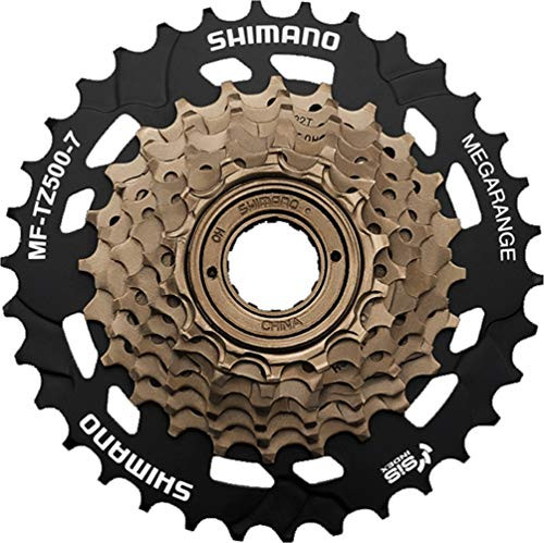 SHIMANO Tourney MF-TZ500-7 7Sp Multiple Freewheel 28T Copper Black