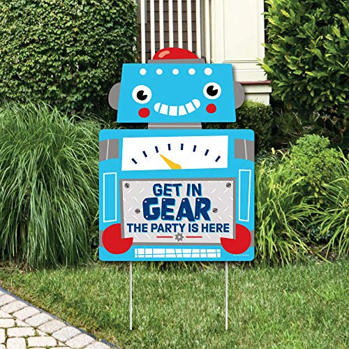Big Dot of Happiness Gear Up Robots - Party Decorations - Birthday Party or Baby Shower Welcome Yard Sign Big Dot of Happiness Gear Up Robots - Party Decorations - Birthday Party or Baby Shower Welcome Yard Sign