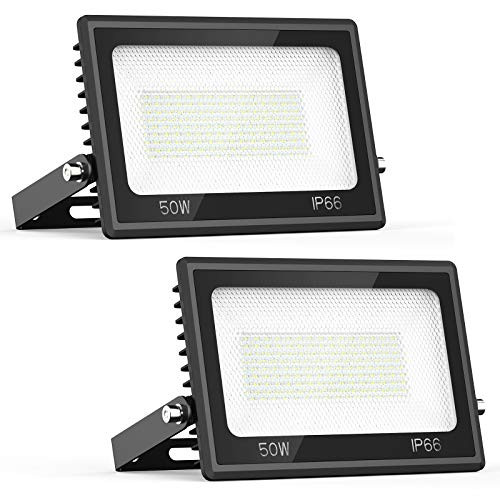 iMaihom 50W 5000lm LED Flood Light 6000K Daylight White Outdoor Floodlight IP66 Waterproof Outside Security Lights Super Bright Exterior Flood Lighting for Yard Garden Playground Garage 2 Pack iMaihom 50W 5000lm LED Flood Light 6000K Daylight White Outdoor Floodlight IP66 Waterproof Outside Security Lights Super Bright Exterior Flood Lighting for Yard Garden Playground Garage 2 Pack