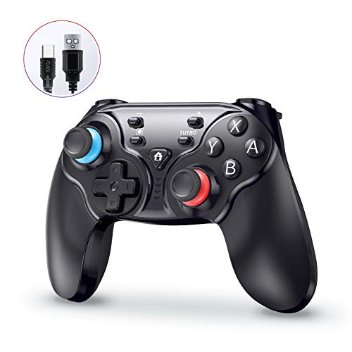 Wireless Pro Controller for Nintendo Switch Switch Lite Sopownic Rechargeable Gamecube Console for Android PC with Enhanced Dual Vibration Motors Remote Turbo Motion Control  and  6-Axis Gyro