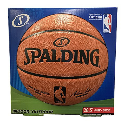 Spalding NBA Replica Composite Indoor Outdoor Basketball - Intermediate Size 6  28.5 inch