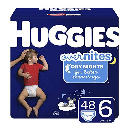 HUGGIES OverNites Diapers BIG PACK Overnight Diapers  Packaging May Vary  Size 6 48 Count