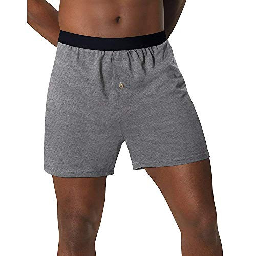 Hanes Men s 5-Pack FreshIQ ComfortSoft Boxer with ComfortFlex Waistbands  Grey X-Large