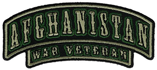 Afghanistan War Veteran Rocker Embroidered Patch 3.75" IVANP2551