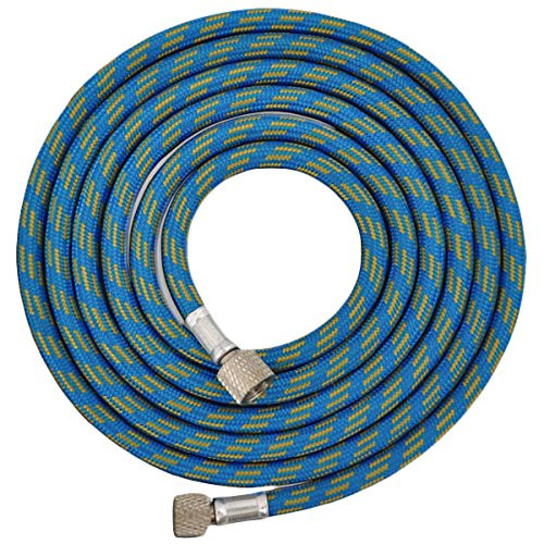 Master Airbrush Premium 10 Foot Nylon Braided Airbrush Hose with Standard 1/8" Size Fittings on Both Ends (Hose color may vary)