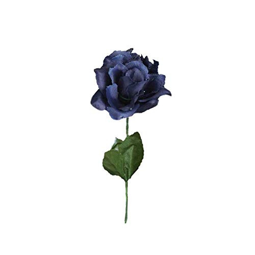 BalsaCircle 84 Navy Blue Silk Open Roses - 12 Bushes - Artificial Flowers Wedding Party Centerpieces Arrangements Bouquets Supplies