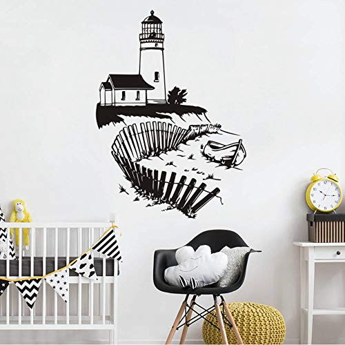 Wall Stickers Murals Lighthouse Wall Mural Seaside Beach Wall Vinyl Decal Nautical Interior Home Decor Removable Bathroom Marine Wall Sticker 42X59Cm Wall Stickers Murals Lighthouse Wall Mural Seaside Beach Wall Vinyl Decal Nautical Interior Home Decor Removable Bathroom Marine Wall Sticker 42X59Cm