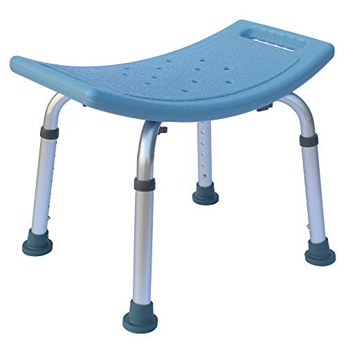 ixaer Shower Chair Medical Bathtub Bench Anti-Slip 7 Height Adjustable Shower Stool Elderly Bath Chair for Elderly Senior Handicap  and  Disabled? 300LBS Blue