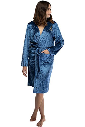 INTIMO Harry Potter Womens Velvet Robe House Ravenclaw Size Large