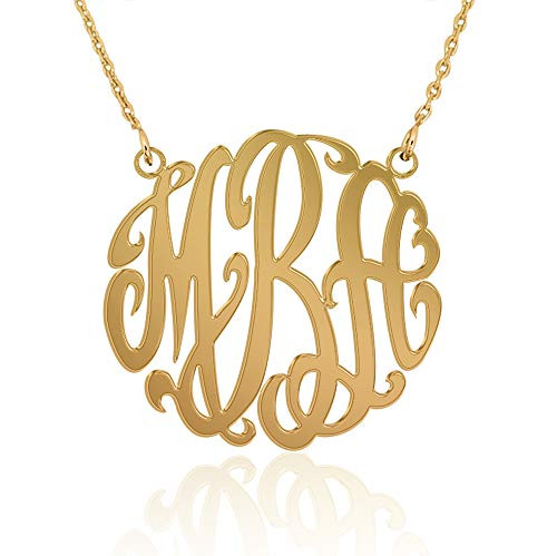Personalized Monogram Necklace in Sterling Silver - Monogram Necklace - Initials Necklace - Monogram Necklace Personalized Jewelry
Personalized Monogram Necklace in Sterling Silver - Monogram Necklace - Initials Necklace - Monogram Necklace Personalized Jewelry