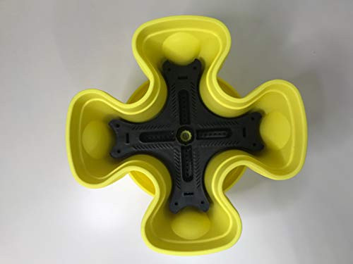 5 Tier Stackable Strawberry Herb Flower Vegetable Planter - Vertical Gardening Indoor Outdoor Stacking Garden Pots  4 Leaves Yellow