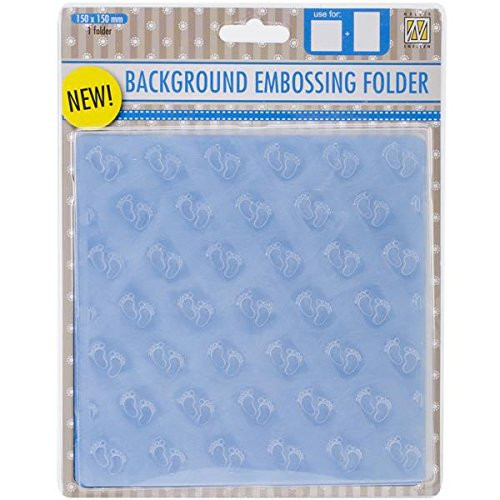 Ecstasy Crafts EEB003 Nellie's Choice Background Embossing Folder, 6-Inch by 6-Inch, Baby