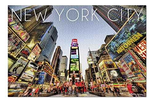 New York City New York - Times Square  Premium 1000 Piece Jigsaw Puzzle for Adults 18x24 Made in USA