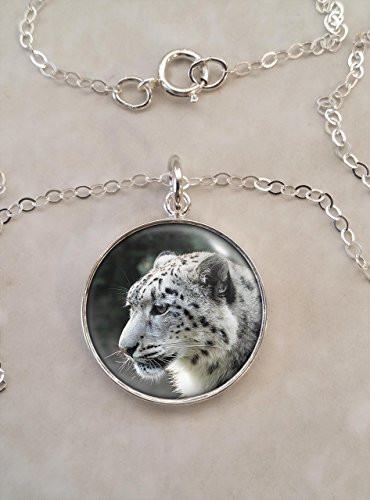 Snow Leopard .925 Sterling Silver Necklace