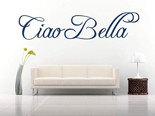 Ciao Bella Quote Vinyl Wall Art Sticker Mural Decal. Home Wall Decor Living room Hallway Bedroom Bathroom Mirror Window Beautiful Ciao Bella Quote Vinyl Wall Art Sticker Mural Decal. Home Wall Decor Living room Hallway Bedroom Bathroom Mirror Window Beautiful