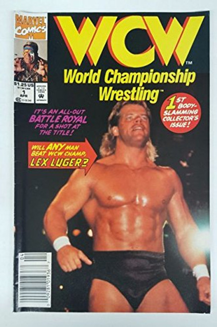 WCW World Championship Wrestling  1 Comic Book - Newsstand Edition - Lex Luger Cover - WWE NWO