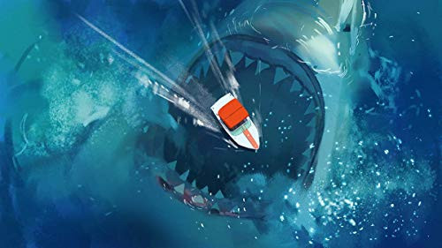 The jaws movie poster Deep Blue Sea movie Shark wall decorations