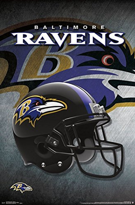Trends International Baltimore Ravens Helmet Prints, 22.375" x 34"