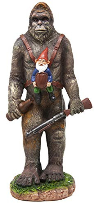 Funny Guy Mugs Garden Gnome Statue - Bigfoot and A Gnome - Indoor Outdoor Garden Gnome Sculpture for Patio Yard or Lawn Funny Guy Mugs Garden Gnome Statue - Bigfoot and A Gnome - Indoor Outdoor Garden Gnome Sculpture for Patio Yard or Lawn