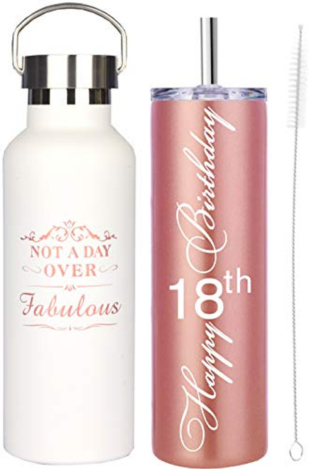 18th Birthday Gifts for Girl 18 Birthday Gifts Gifts for 18th Birthday Girl 18th Birthday Decorations for Women Happy 18th Birthday Tumbler 18th Birthday Tumblers 18th Birthday Tumbler Set