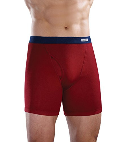 Fruit of the Loom Men s No Ride up Boxer Brief  Pack of 5   Medium Comfortsoft Waistband