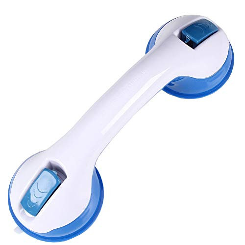 Bathroom suction cup handrailSuction Bathroom Grab RailsHand Rail for ElderlyPortable Safety Handle with Suction Cup FittingNo Fixings Needed for BathroomChildren and Disability Aids -2 Pack-blue