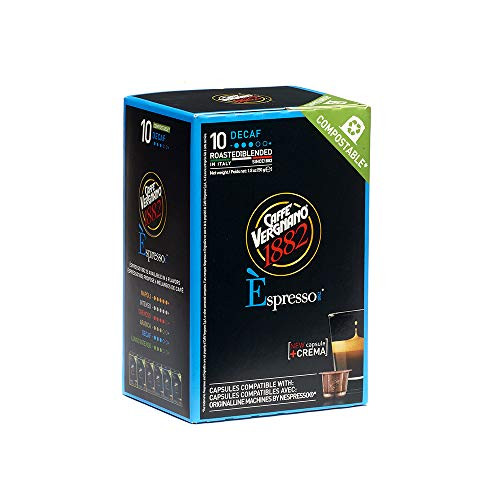 Caffe Vergnano Decaf Capsules Compatible with Original Line Machines By Nespresso - 60 Capsules  6 packs - 10 capsules each