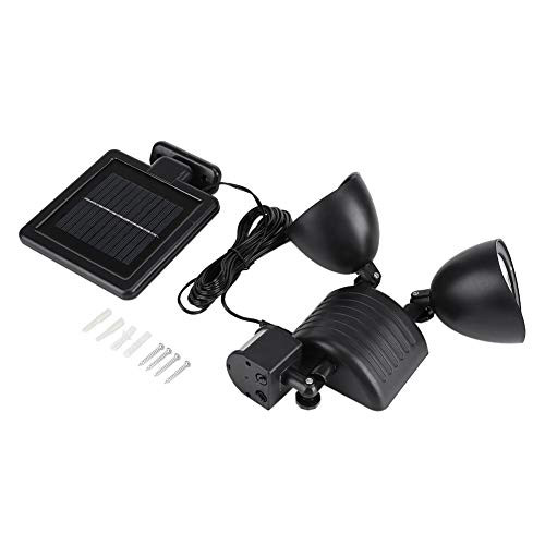 Yencoly Solar Motion Sensor Light Dual Head 22 LED Solar Motion Sensor Light Spotlight Outdoor Security Garden Yard Lamp Solar Path Lights LED Solar Security Light