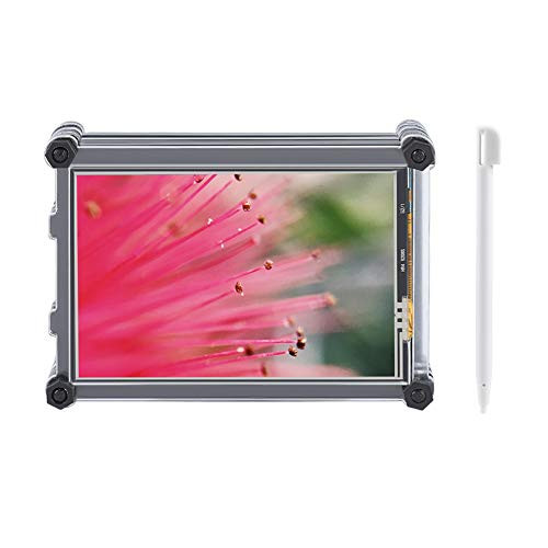 for Raspberry Pi 3B plus Resistive Touch Screen Monitor 3.5 inch TFT LCD 320 x 480 Resolution with Protective Case for Raspberry Pi