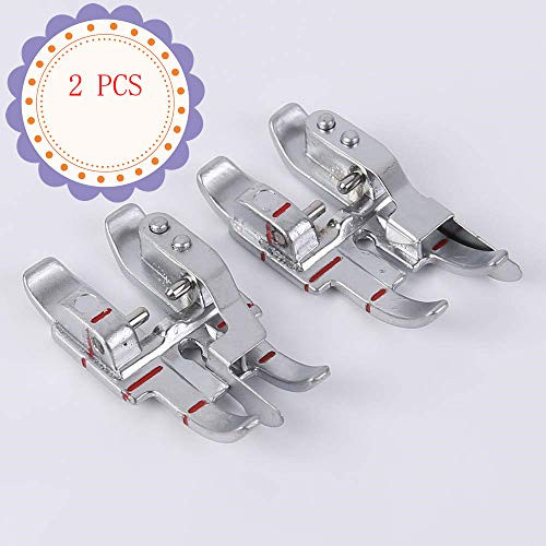 YaDu Pack of Pfaff Snap-on 1/4in. Foot w/Edge Guide and Pfaff Stitch-in-The-Ditch Foot