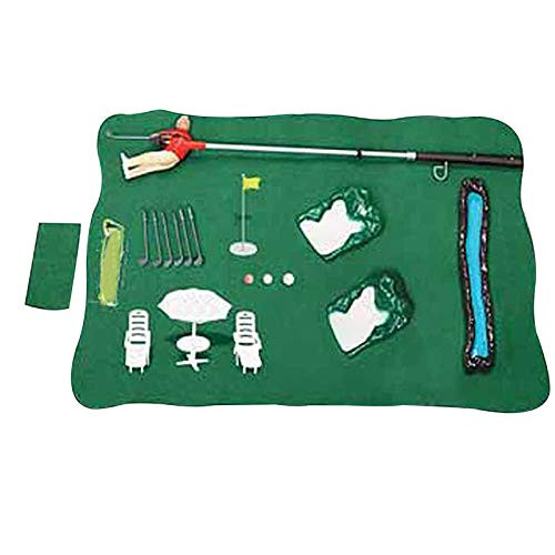 Springhall Indoor Mini Golf Game Golfing Man Indoor Golf Game Indoor Mini Golf Game Set with A Little Guy Attached to Golf Club