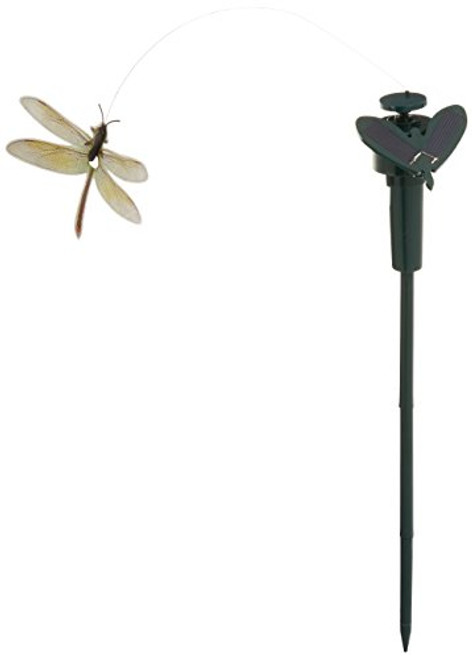 Solar Yard Stake Fluttering Insects, Solar or Battery Powered (Dragonfly)