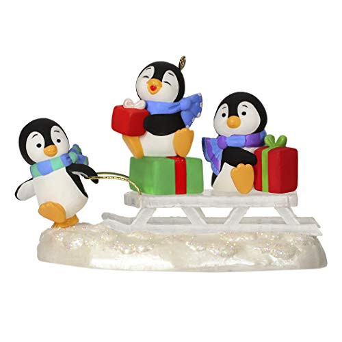 Hallmark Keepsake Christmas Ornament 2019 Year Dated Sledding Shenanigans Penguins Hallmark Keepsake Christmas Ornament 2019 Year Dated Sledding Shenanigans Penguins
