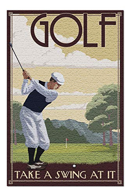 Lantern Press Golf Take a Swing at It 51759 Premium 500 Piece Jigsaw Puzzle for Adults 13x19 Made in USA Lantern Press Golf Take a Swing at It 51759 Premium 500 Piece Jigsaw Puzzle for Adults 13x19 Made in USA