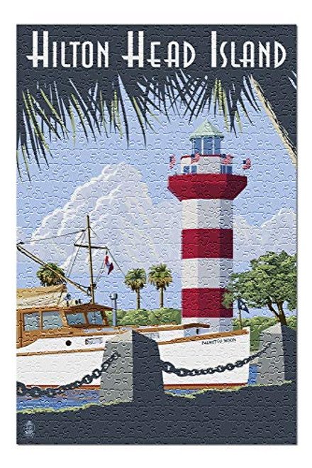 Lantern Press Hilton Head Island South Carolina Harbour Town Lighthouse 42460 Premium 500 Piece Jigsaw Puzzle for Adults 13x19 Made in USA Lantern Press Hilton Head Island South Carolina Harbour Town Lighthouse 42460 Premium 500 Piece Jigsaw Puzzle for Adults 13x19 Made in USA