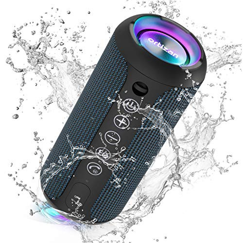 Ortizan Portable Bluetooth Speaker IPX7 Waterproof Wireless Speaker with 24W Loud Stereo Sound Outdoor Speakers with Bluetooth 5.0 30H Playtime66ft Bluetooth RangeTWS Pairing for Home