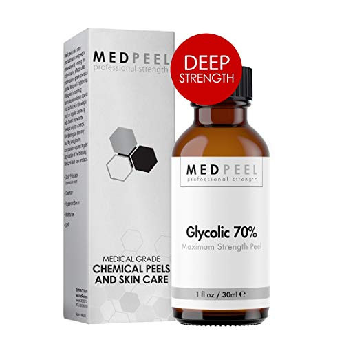 Glycolic Acid Peel 70 percent Deep plus Peel Unit - Professional Strength Medical Grade Chemical Face Peel for all Skin Tones 1oz   30ml - Peel only
