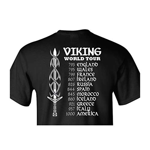 Viking World Tour T-Shirt - Black  Large