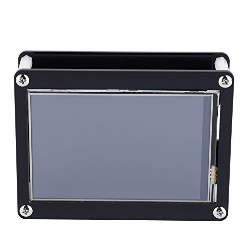 Raspberry Pi Touch Screen 4.0Inch LCD 480x320 Touch Control LCD Display Screen plusBlack Acrylic Case for Raspberry Pi.