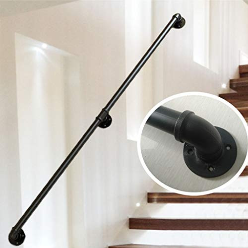 Handrail Wrought Iron Banister Rail Wall Support Hand Railings for Stairs?Barrier-Free Staircase Grab Bar for Elderly Wall Mounted Home Garden Corridor Lofts Decking Railings  Size   50cm