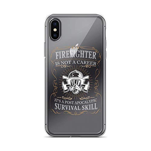 Firefighter s Not Career It s A Post Apocalyptic Survival Skill Anti-Scratch Shockproof Case for iPhone 7 Plus 8 Plus