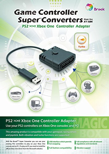 CtrlDepot Brook Super Converter Compatible for PS2 to Xbox one Adapter USB Game Controller Adapter