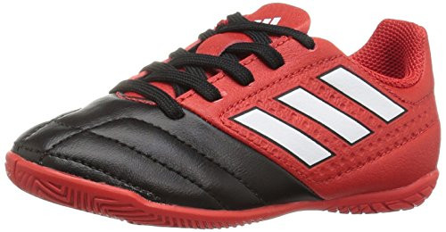 adidas Performance Kids  Ace 16.4 J Indoor Soccer Cleat Red White Black 5 M US Big Kid