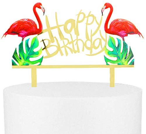 CaJaCa Flamingo Birthday Cake Toppers picks Decoration Glitter One Tropical Hawaiian Luau Themed Party Supplies CaJaCa Flamingo Birthday Cake Toppers picks Decoration Glitter One Tropical Hawaiian Luau Themed Party Supplies