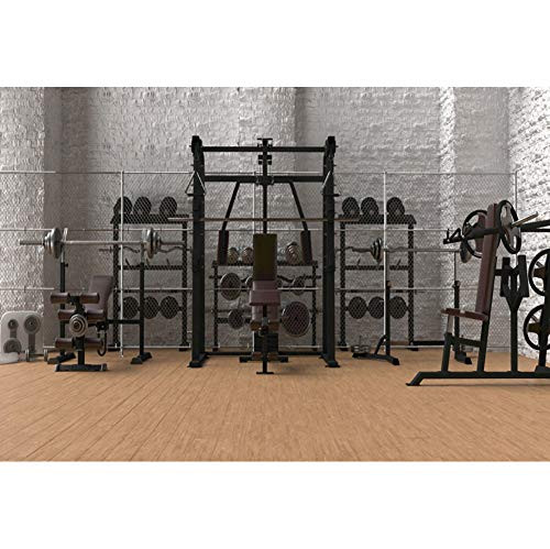 DORCEV 9x6ft Gym Interior Backdrop Indoor Sports Fitness Room Photography Background Muscle Exercise Fitness Equipment Men Women Art Portraits Photo Studio Props DORCEV 9x6ft Gym Interior Backdrop Indoor Sports Fitness Room Photography Background Muscle Exercise Fitness Equipment Men Women Art Portraits Photo Studio Props