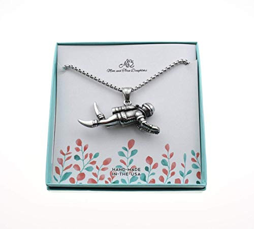 Scuba Diver Necklace in Stainless Steel. Gift for Scuba Diver. Scuba Diving Gift. Scuba Diver Scuba Diver Necklace in Stainless Steel. Gift for Scuba Diver. Scuba Diving Gift. Scuba Diver