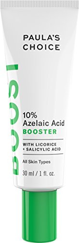 Paula s Choice BOOST 10 percent Azelaic Acid Booster Cream Gel Licorice Extract  and  Salicylic Acid Oil-Free Skin Brightening Serum 1 Ounce